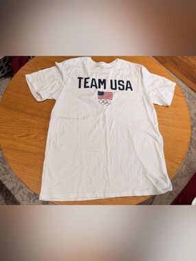 Team USA White Short Sleeve Logo Tee